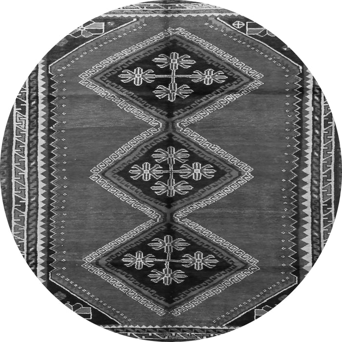 Square Persian Gray Traditional Rug, tr1909gry