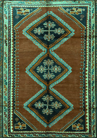 Persian Turquoise Traditional Rug, tr1909turq
