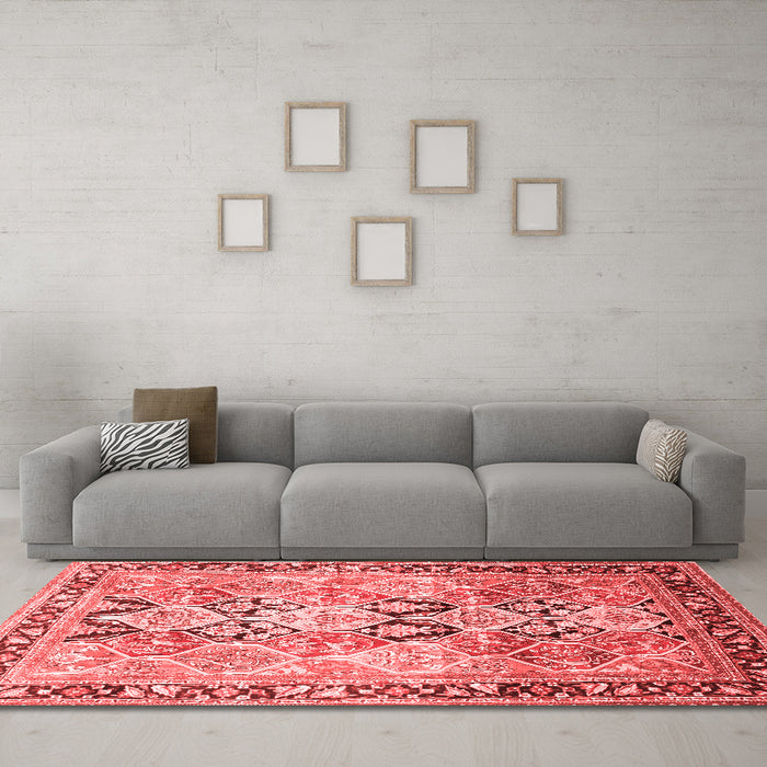 Traditional Red Washable Rugs