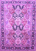 Machine Washable Persian Purple Traditional Area Rugs, wshtr190pur