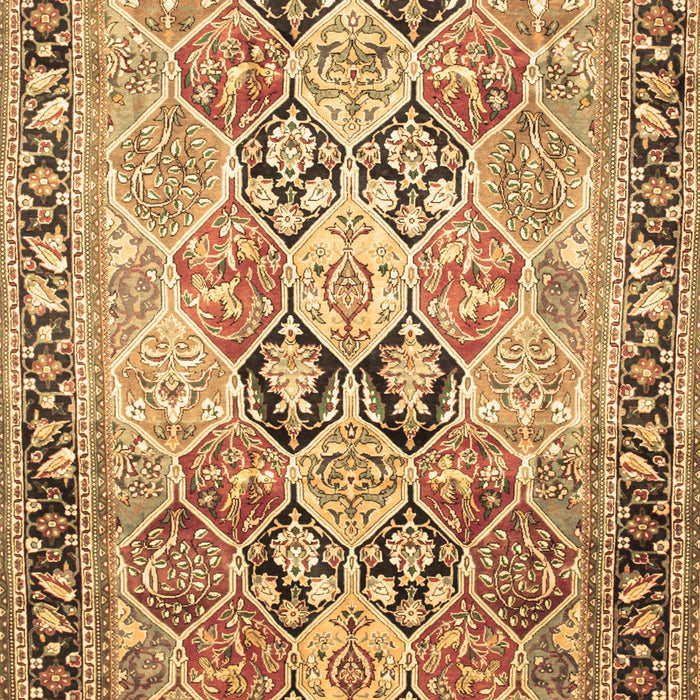 Machine Washable Persian Brown Traditional Rug, wshtr190brn