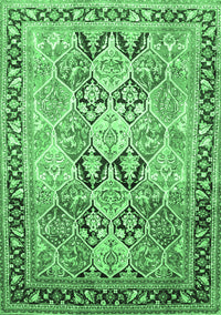 Persian Emerald Green Traditional Rug, tr190emgrn