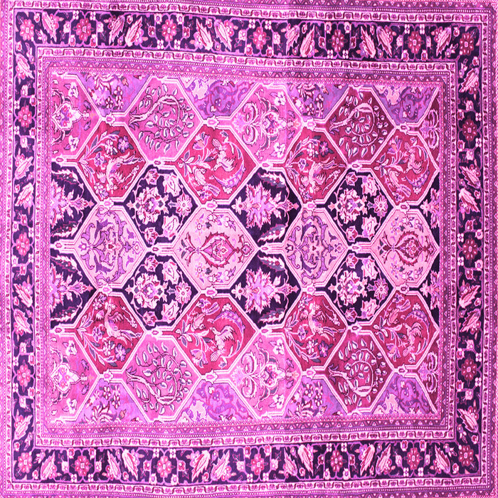Square Persian Pink Traditional Rug, tr190pnk