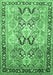 Machine Washable Persian Emerald Green Traditional Area Rugs, wshtr190emgrn