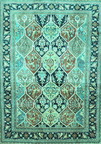 Persian Turquoise Traditional Rug, tr190turq
