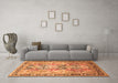 Machine Washable Persian Orange Traditional Area Rugs in a Living Room, wshtr190org