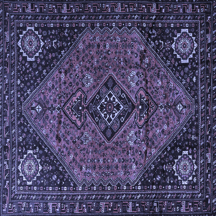 Square Persian Blue Traditional Rug, tr1910blu