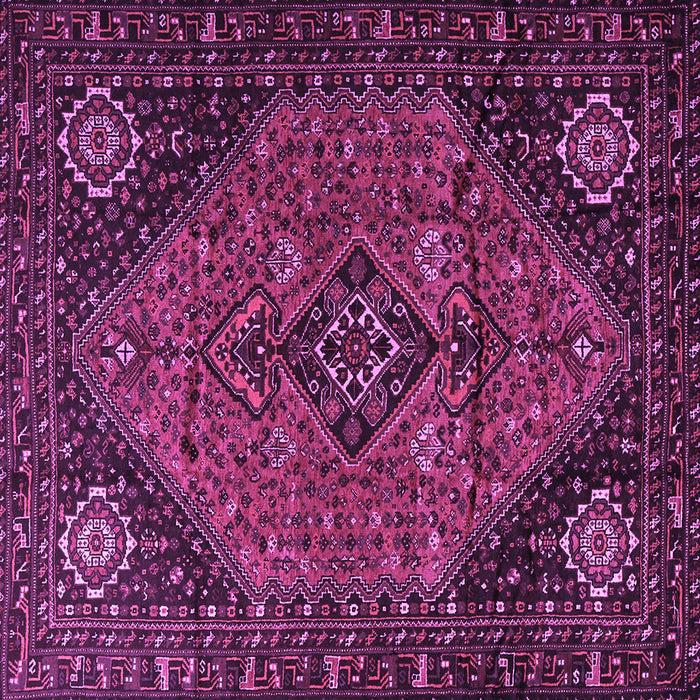 Square Persian Purple Traditional Rug, tr1910pur