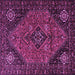 Square Persian Purple Traditional Rug, tr1910pur