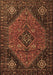 Machine Washable Persian Brown Traditional Rug, wshtr1910brn