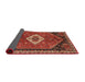 Sideview of Traditional Rust Pink Persian Rug, tr1911