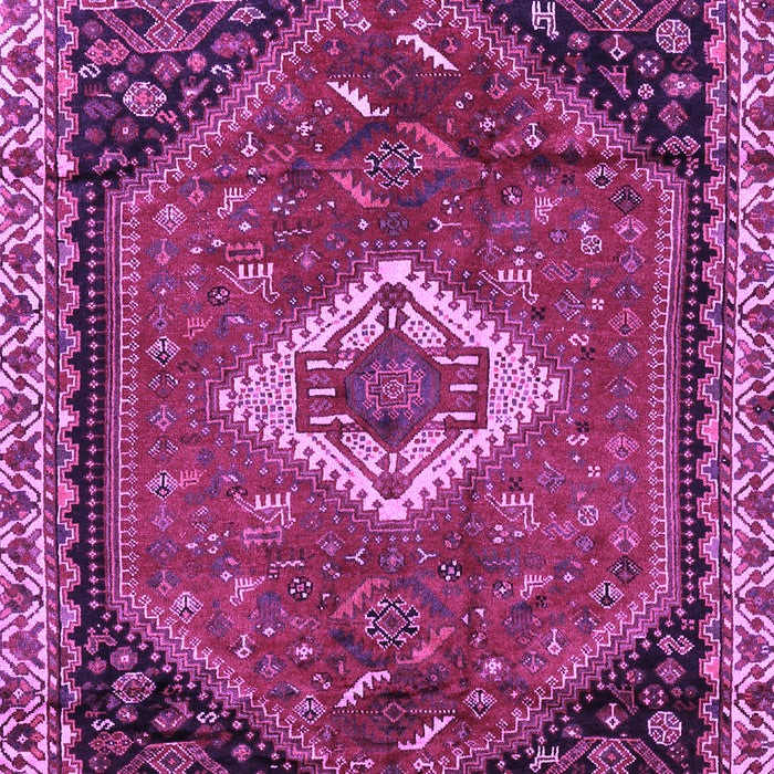 Machine Washable Persian Purple Traditional Area Rugs, wshtr1911pur