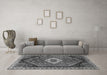 Machine Washable Persian Gray Traditional Rug in a Living Room,, wshtr1911gry