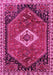 Machine Washable Persian Pink Traditional Rug, wshtr1911pnk