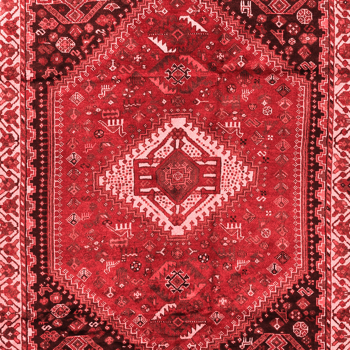 Machine Washable Persian Red Traditional Rug, wshtr1911red