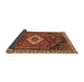 Sideview of Persian Brown Traditional Rug, tr1911brn