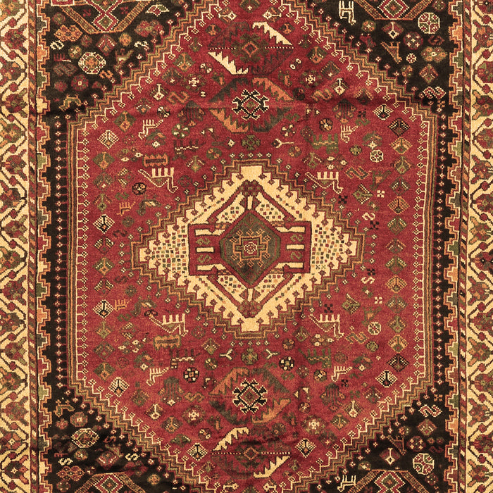 Machine Washable Persian Brown Traditional Rug, wshtr1911brn