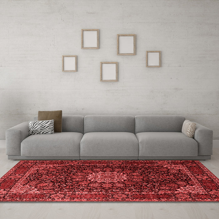 Traditional Red Washable Rugs
