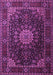 Machine Washable Persian Purple Traditional Area Rugs, wshtr1912pur