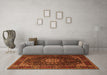 Machine Washable Persian Orange Traditional Area Rugs in a Living Room, wshtr1912org