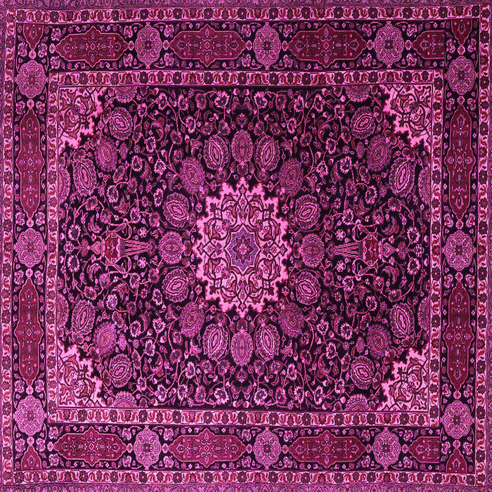 Square Persian Pink Traditional Rug, tr1912pnk