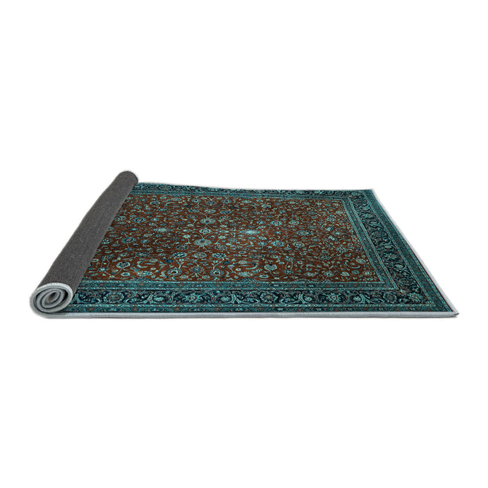 Sideview of Persian Light Blue Traditional Rug, tr1913lblu