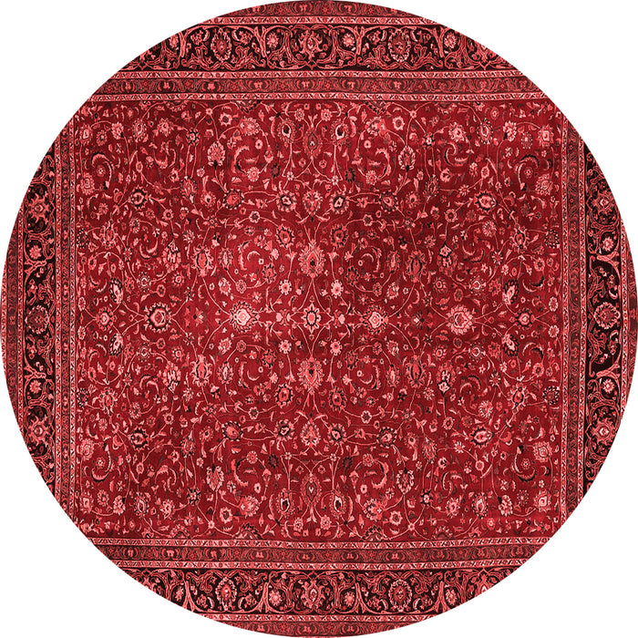 Machine Washable Persian Red Traditional Rug, wshtr1913red
