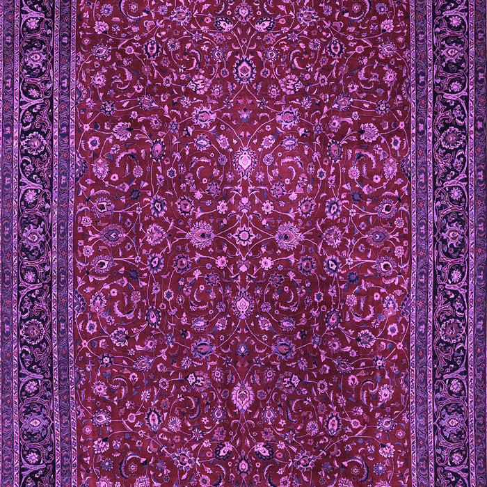 Machine Washable Persian Purple Traditional Area Rugs, wshtr1913pur
