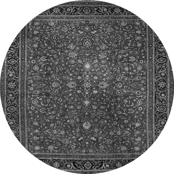 Machine Washable Persian Gray Traditional Rug, wshtr1913gry