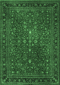 Persian Emerald Green Traditional Rug, tr1913emgrn