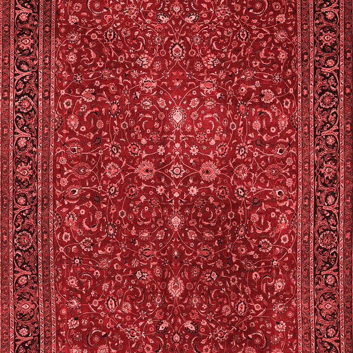 Machine Washable Persian Red Traditional Rug, wshtr1913red