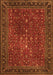 Serging Thickness of Machine Washable Persian Orange Traditional Area Rugs, wshtr1913org