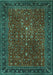 Persian Turquoise Traditional Rug, tr1913turq