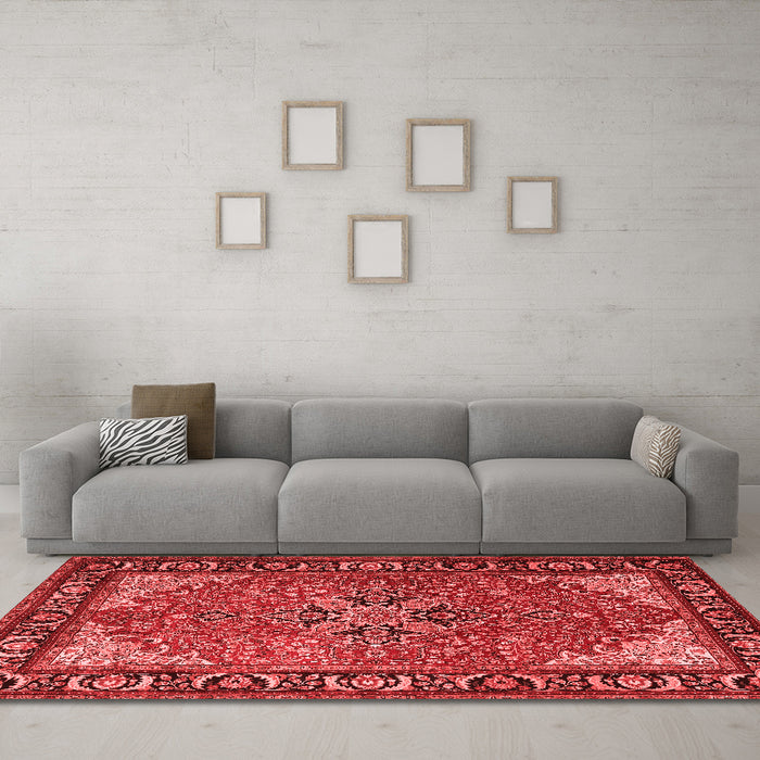 Traditional Red Washable Rugs
