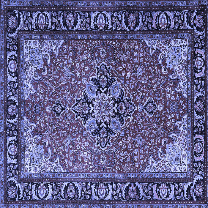 Square Persian Blue Traditional Rug, tr1914blu