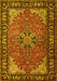 Machine Washable Persian Yellow Traditional Rug, wshtr1914yw