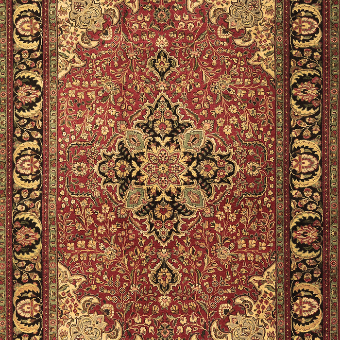 Machine Washable Persian Brown Traditional Rug, wshtr1914brn