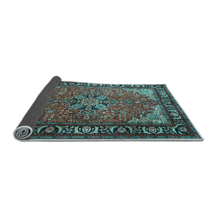 Sideview of Persian Light Blue Traditional Rug, tr1914lblu