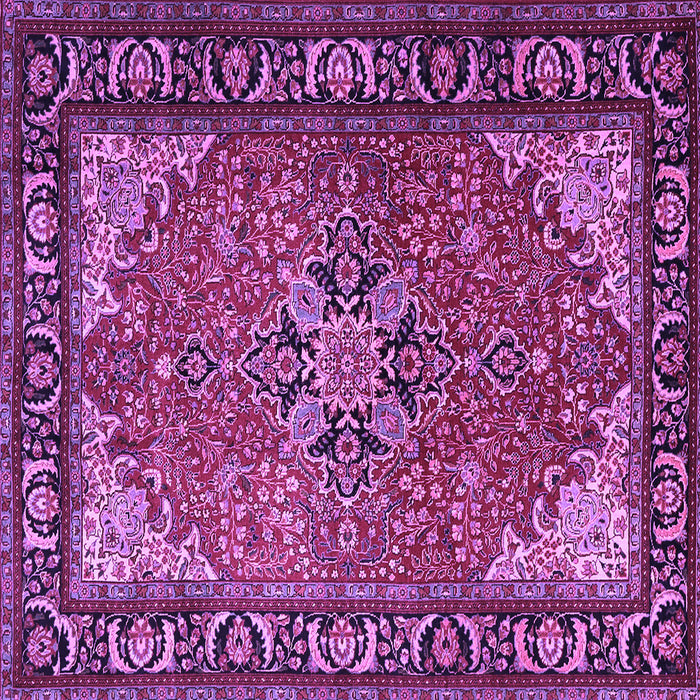 Square Persian Purple Traditional Rug, tr1914pur