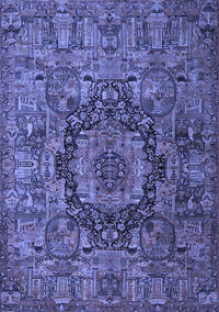 Animal Blue Traditional Rug, tr1915blu