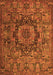 Animal Orange Traditional Rug, tr1915org