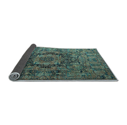 Sideview of Animal Light Blue Traditional Rug, tr1915lblu