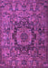 Machine Washable Animal Purple Traditional Area Rugs, wshtr1915pur