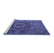 Sideview of Machine Washable Animal Blue Traditional Rug, wshtr1915blu