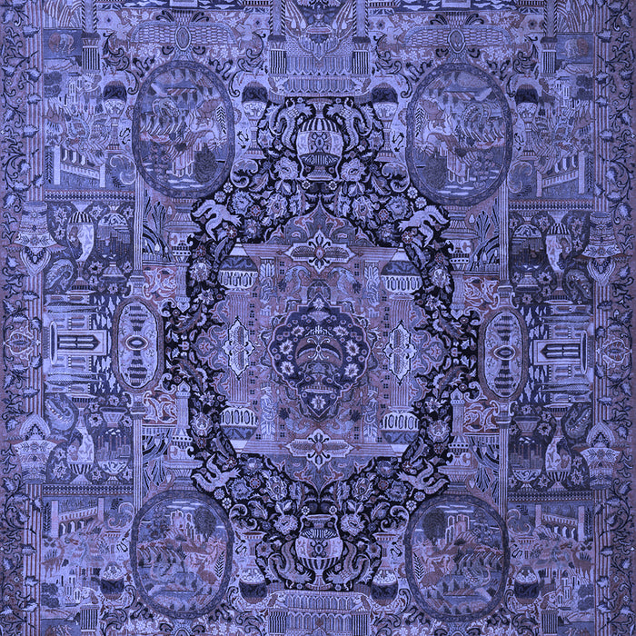 Animal Blue Traditional Rug, tr1915blu