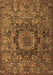 Machine Washable Animal Brown Traditional Rug, wshtr1915brn