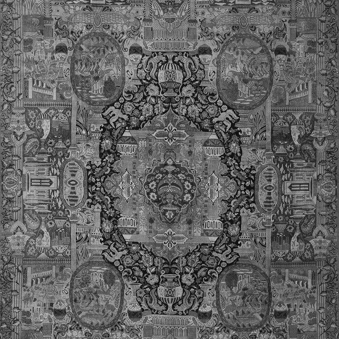 Animal Gray Traditional Rug, tr1915gry