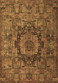 Animal Brown Traditional Rug, tr1915brn