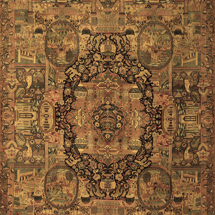 Animal Brown Traditional Rug, tr1915brn