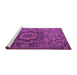 Sideview of Machine Washable Animal Purple Traditional Area Rugs, wshtr1915pur